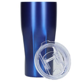 Victor Recycled Vacuum Insulated Tumbler 20oz — Blue (BL) — blank front view — 31