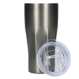 Victor Recycled Vacuum Insulated Tumbler 20oz — Graphite (GA) — blank front view — 23