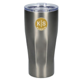 Victor Recycled Vacuum Insulated Tumbler 20oz — Graphite (GA) — decorated front view — 19