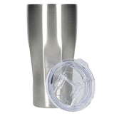 Victor Recycled Vacuum Insulated Tumbler 20oz — Silver (SL) — blank front view — 15