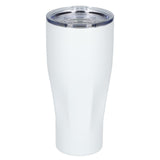Victor Recycled Vacuum Insulated Tumbler 20oz — White (WH) — blank front view — 8