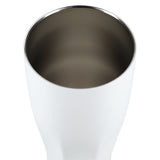 Victor Recycled Vacuum Insulated Tumbler 20oz — White (WH) — blank front view — 6