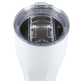 Victor Recycled Vacuum Insulated Tumbler 20oz — White (WH) — blank front view — 5