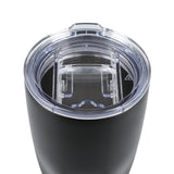 Mega Victor Recycled Vacuum Insulated Tumbler 30oz — Black (BK) — blank front view — 16