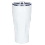 Mega Victor Recycled Vacuum Insulated Tumbler 30oz — White (WH) — blank front view — 9