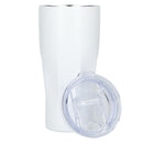 Mega Victor Recycled Vacuum Insulated Tumbler 30oz — White (WH) — blank front view