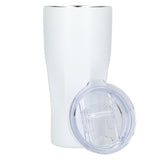 Mega Victor Recycled Vacuum Insulated Tumbler 30oz — White (WH) — blank front view — 8