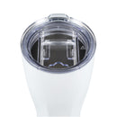 Mega Victor Recycled Vacuum Insulated Tumbler 30oz — White (WH) — lid detail view