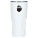 Mega Victor Recycled Vacuum Insulated Tumbler 30oz — White (WH) — decorated front view