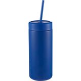 Sol Tonal Recycled Skinny Tumbler 20oz — Blueberry — blank front view — 11