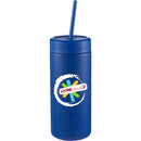 Sol Tonal Recycled Skinny Tumbler 20oz — Blueberry — decorated front view