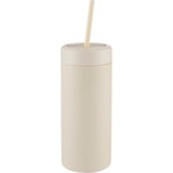 Sol Tonal Recycled Skinny Tumbler 20oz — Cream (CR) — blank front view — 9