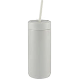 Sol Tonal Recycled Skinny Tumbler 20oz — Fog — blank front view — 7