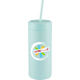 Sol Tonal Recycled Skinny Tumbler 20oz — Seaglass — decorated front view — 2