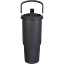 Carnival Recycled Sip Or Swig Tumbler 30oz — Black (BK) — blank front view