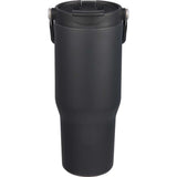 Carnival Recycled Sip Or Swig Tumbler 30oz — Black (BK) — blank front view — 23