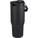 Carnival Recycled Sip Or Swig Tumbler 30oz — Black (BK) — blank front view