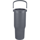 Carnival Recycled Sip Or Swig Tumbler 30oz — Gray (GY) — blank front view
