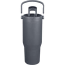 Carnival Recycled Sip Or Swig Tumbler 30oz — Gray (GY) — blank front view