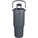 Carnival Recycled Sip Or Swig Tumbler 30oz — Gray (GY) — blank front view — 26