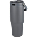 Carnival Recycled Sip Or Swig Tumbler 30oz — Gray (GY) — blank front view