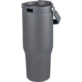 Carnival Recycled Sip Or Swig Tumbler 30oz — Gray (GY) — blank front view — 25