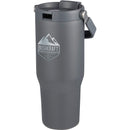 Carnival Recycled Sip Or Swig Tumbler 30oz — Gray (GY) — decorated front view