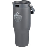 Carnival Recycled Sip Or Swig Tumbler 30oz — Gray (GY) — decorated front view — 24