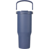 Carnival Recycled Sip Or Swig Tumbler 30oz — Navy (NY) — blank back view — 17