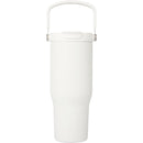 Carnival Recycled Sip Or Swig Tumbler 30oz — White (WH) — blank back view