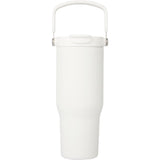 Carnival Recycled Sip Or Swig Tumbler 30oz — White (WH) — blank back view — 9