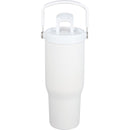 Carnival Recycled Sip Or Swig Tumbler 30oz — White (WH) — blank front view