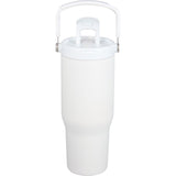 Carnival Recycled Sip Or Swig Tumbler 30oz — White (WH) — blank front view — 6