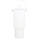 Carnival Recycled Sip Or Swig Tumbler 30oz — White (WH) — blank front view