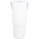Carnival Recycled Sip Or Swig Tumbler 30oz — White (WH) — blank front view