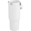 Carnival Recycled Sip Or Swig Tumbler 30oz — White (WH) — blank front view