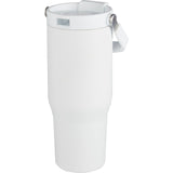 Carnival Recycled Sip Or Swig Tumbler 30oz — White (WH) — blank front view — 4
