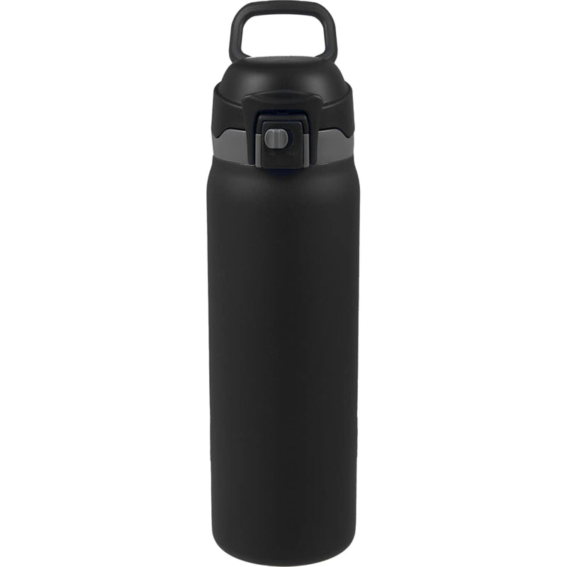 Rhine 2-in-1 Vacuum Eco-Friendly Bottle 30 oz — Black (BK) — blank front view