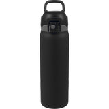 Rhine 2-in-1 Vacuum Eco-Friendly Bottle 30 oz — Black (BK) — blank front view — 34
