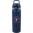Rhine 2-in-1 Vacuum Eco-Friendly Bottle 30 oz — Navy (NY) — decorated front view