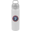 Rhine 2-in-1 Vacuum Eco-Friendly Bottle 30 oz — White (WH) — decorated front view