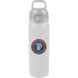 Rhine 2-in-1 Vacuum Eco-Friendly Bottle 30 oz — White (WH) — decorated front view — 2