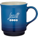 Sonoma Gradient Mug 14oz — Blue (BL) — decorated front view