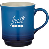 Sonoma Gradient Mug 14oz — Blue (BL) — decorated front view — 6