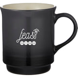 Sonoma Gradient Mug 14oz — Charcoal (CH) — decorated front view — 2