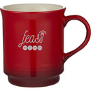 Sonoma Gradient Mug 14oz — Red (RD) — decorated front view