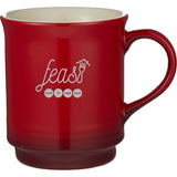 Sonoma Gradient Mug 14oz — Red (RD) — decorated front view — 4