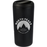 Drake Eco-Friendly Vacuum Insulated Tumbler 16oz — Black (BK) — decorated front view — 23