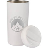 Drake Eco-Friendly Vacuum Insulated Tumbler 16oz — White (WH) — decorated front view — 26