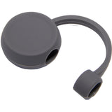 Recycled Silicone Straw Topper — Gray (GY) — blank front view — 8